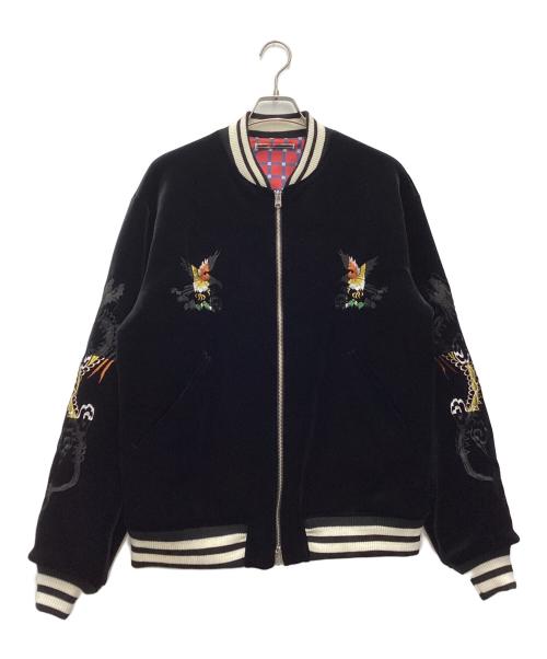 SEVESKIG（セヴシグ）SEVESKIG (セヴシグ) スカジャン ブラック サイズ:SIZE Lの古着・服飾アイテム