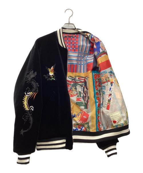 SEVESKIG（セヴシグ）SEVESKIG (セヴシグ) スカジャン ブラック サイズ:SIZE Lの古着・服飾アイテム