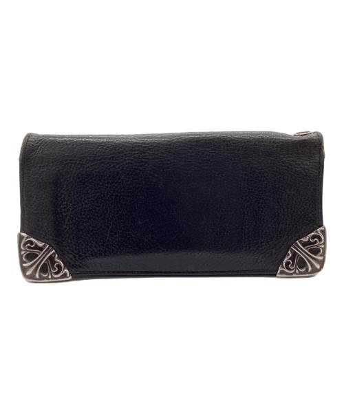 CHROME HEARTS（クロムハーツ）CHROME HEARTS (クロムハーツ) LNG SNGL FLD TIPS 長財布 ブラックの古着・服飾アイテム