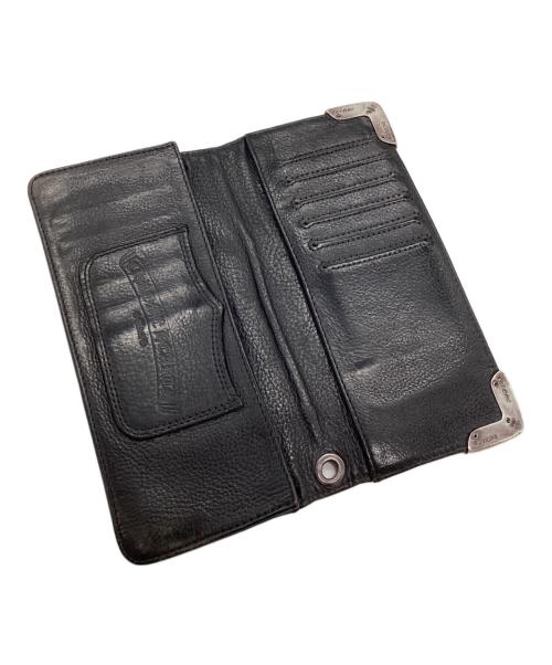 CHROME HEARTS（クロムハーツ）CHROME HEARTS (クロムハーツ) LNG SNGL FLD TIPS 長財布 ブラックの古着・服飾アイテム
