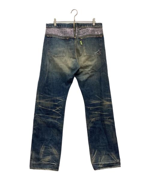 SWAGGER（スワッガー）SWAGGER (スワッガー) デニムパンツ 裏原 ブルー サイズ:SIZE 不明の古着・服飾アイテム
