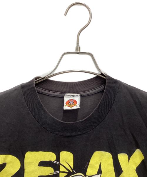 LOONEY TUNES（ルーニーチューンズ）LOONEY TUNES (ルーニーチューンズ) 半袖カットソー 90s  ブラック サイズ:SIZE 不明の古着・服飾アイテム