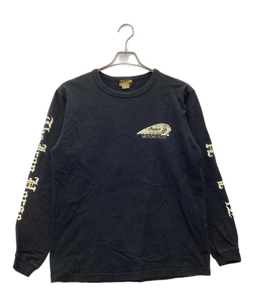 INDIAN MOTORCYCLE（インディアンモーターサイクル）INDIAN MOTORCYCLE (インディアンモーターサイクル) 長袖カットソー ブラック サイズ:SIZE Mの古着・服飾アイテム