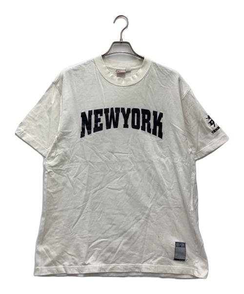 MLB（エムエルビー）MLB (エムエルビー) 半袖カットソー 00S ホワイト サイズ:SIZE Lの古着・服飾アイテム