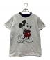 -（-）の古着「リバーシブルシャツ ドナルドプリント・ミッキー染み込み」｜ホワイト×ネイビー