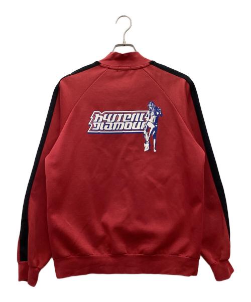 Hysteric Glamour（ヒステリックグラマー）Hysteric Glamour (ヒステリックグラマー) SPUR LOGOロゴプリントジップアップトラックジャケット レッド サイズ:SIZE Mの古着・服飾アイテム