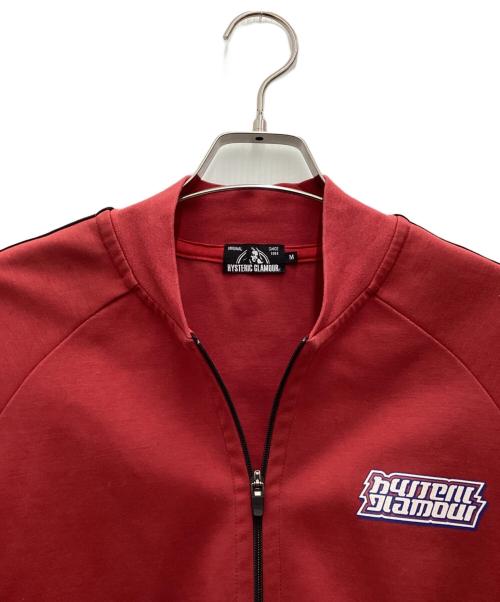 Hysteric Glamour（ヒステリックグラマー）Hysteric Glamour (ヒステリックグラマー) SPUR LOGOロゴプリントジップアップトラックジャケット レッド サイズ:SIZE Mの古着・服飾アイテム