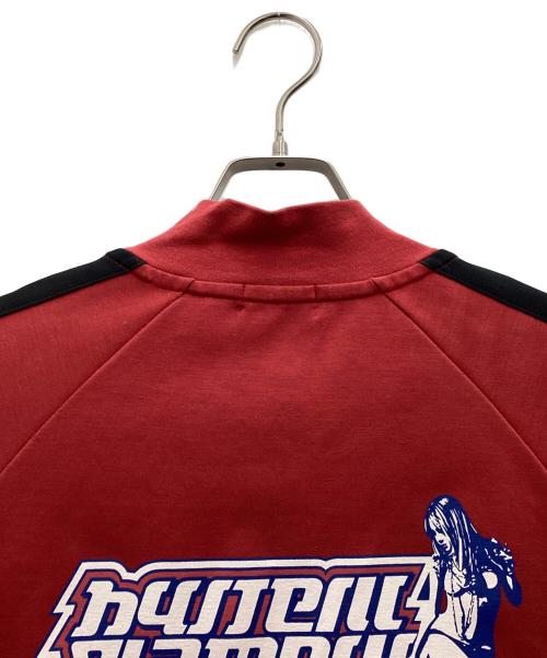 Hysteric Glamour（ヒステリックグラマー）Hysteric Glamour (ヒステリックグラマー) SPUR LOGOロゴプリントジップアップトラックジャケット レッド サイズ:SIZE Mの古着・服飾アイテム