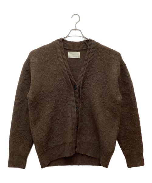 TODAYFUL（トゥデイフル）TODAYFUL (トゥデイフル) ブラッシュドVネックカーディガン ブラウン サイズ:SIZE Freeの古着・服飾アイテム