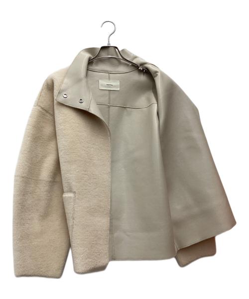 TODAYFUL（トゥデイフル）TODAYFUL (トゥデイフル) スタンドカラーボアジャケット ベージュ サイズ:SIZE 38の古着・服飾アイテム