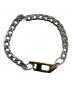 DIESEL (ディーゼル) ブレスレット シルバー×ゴールド：7000円