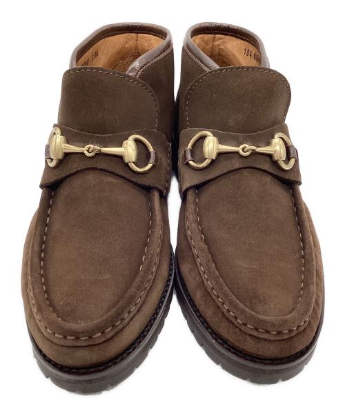 GUCCI（グッチ）GUCCI (グッチ) ショートブーツ ホースビット ブラウン サイズ:SIZE 23cmの古着・服飾アイテム