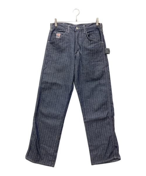 Pointer（ポインター）POINTER (ポインター) ヘリンボーンペインターパンツ USA製 90s～00s  スカイブルー サイズ:SIZE W32×L32の古着・服飾アイテム