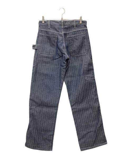 Pointer（ポインター）POINTER (ポインター) ヘリンボーンペインターパンツ USA製 90s～00s  スカイブルー サイズ:SIZE W32×L32の古着・服飾アイテム