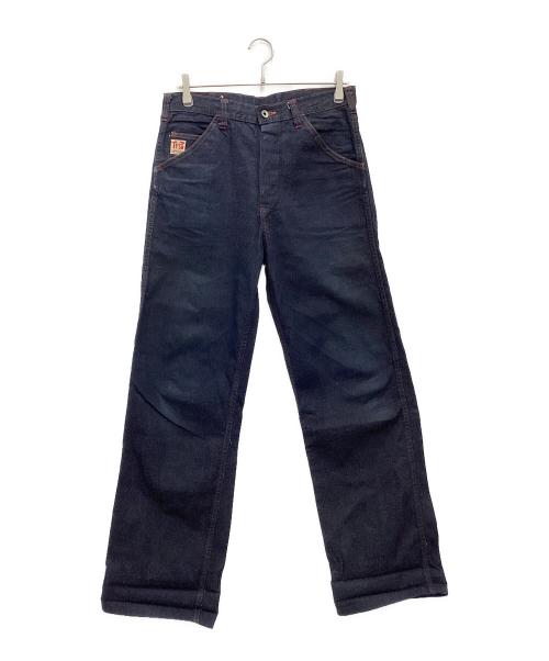 test（テスト）TEST (テスト) デニムパンツ 月桂樹ボタン 推定復刻 ネイビー サイズ:SIZE W32×L34の古着・服飾アイテム