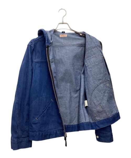 SUGAR CANE（シュガーケーン）SUGAR CANE (シュガーケーン) フーデッドジャケット ブルー サイズ:SIZE Mの古着・服飾アイテム