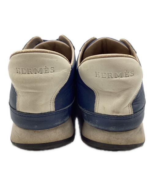 HERMES（エルメス）HERMES (エルメス) ローカットスニーカー ゴール ネイビー サイズ:SIZE 不明の古着・服飾アイテム