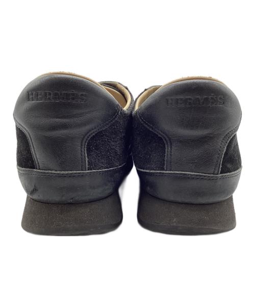 HERMES（エルメス）HERMES (エルメス) ローカットスニーカー ブラック サイズ:SIZE 40の古着・服飾アイテム
