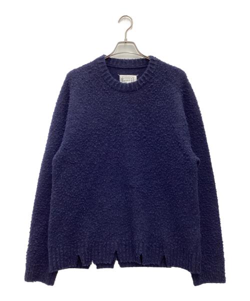 Maison Margiela（メゾンマルジェラ）Maison Margiela (メゾンマルジェラ) ピリング加工 ウール ニット セーター 20AW ネイビー サイズ:SIZE XXLの古着・服飾アイテム