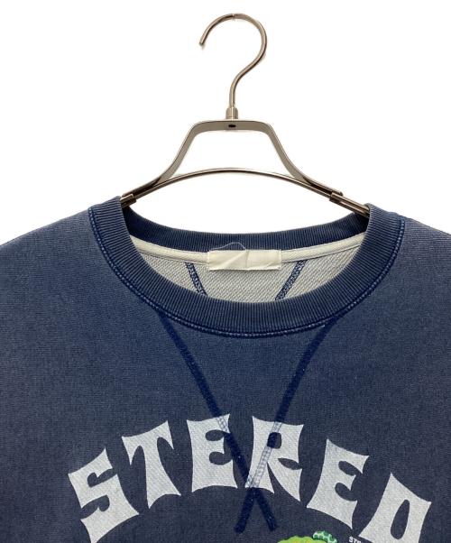 STEREO（-）STEREO (-) クルーネックスウェット スカイブルー サイズ:SIZE 不明の古着・服飾アイテム