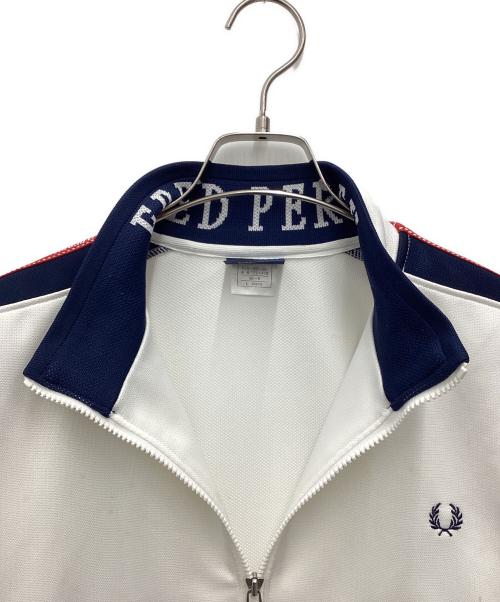 FRED PERRY（フレッドペリー）FRED PERRY (フレッドペリー) トラックジャケット ヒットユニオン社 80s～90s ホワイト サイズ:SIZE Lの古着・服飾アイテム