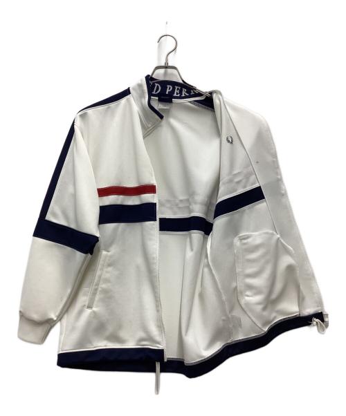 FRED PERRY（フレッドペリー）FRED PERRY (フレッドペリー) トラックジャケット ヒットユニオン社 80s～90s ホワイト サイズ:SIZE Lの古着・服飾アイテム