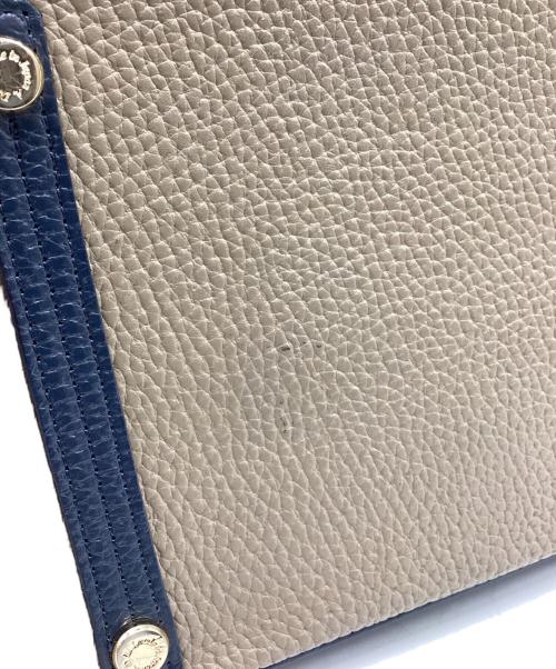 A.D.M.J.（エーディーエムジェイ）A.D.M.J. (エーディーエムジェイ) トートバッグ グレー×ネイビーの古着・服飾アイテム