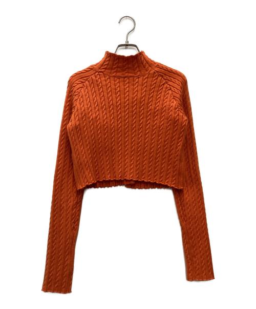 Ameri（アメリ）AMERI (アメリ) 厚手カーディガン オレンジ サイズ:SIZE Freeの古着・服飾アイテム