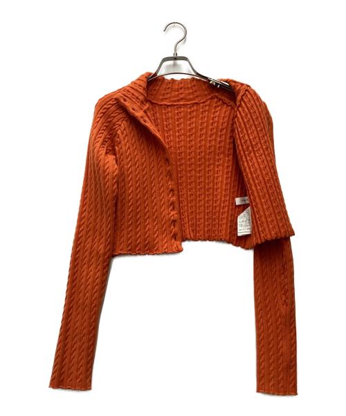 Ameri（アメリ）AMERI (アメリ) 厚手カーディガン オレンジ サイズ:SIZE Freeの古着・服飾アイテム