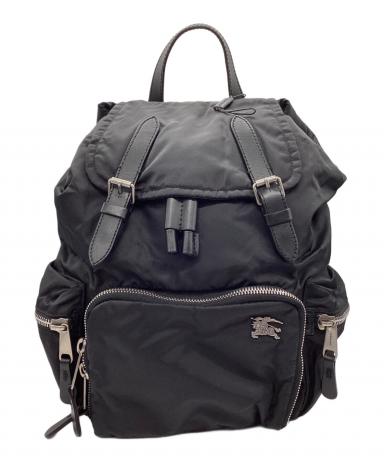 【りんりん】バーバリー　リュック・バックパック　黒　使用中古品 中古・古着通販】BURBERRY (バーバリー) リュック ブラック｜ブランド