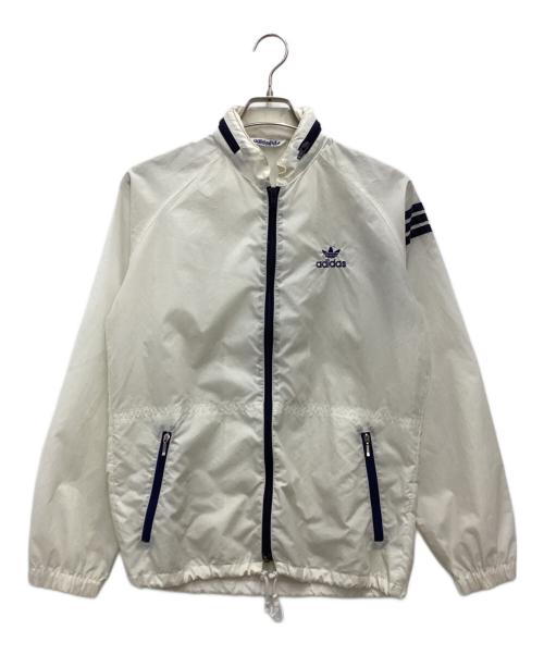 adidas（アディダス）adidas (アディダス) ナイロンジャケット 80s デサントタグ ホワイト サイズ:SIZE 不明の古着・服飾アイテム