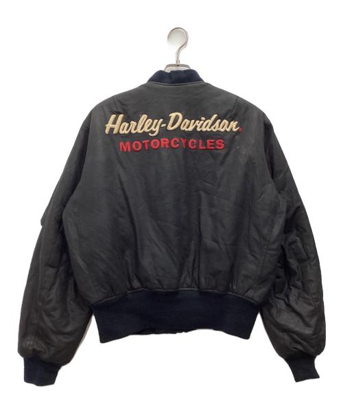 HARLEY-DAVIDSON（ハーレーダビッドソン）HARLEY-DAVIDSON (ハーレーダビッドソン) ブルゾン ブラック サイズ:SIZE Mの古着・服飾アイテム