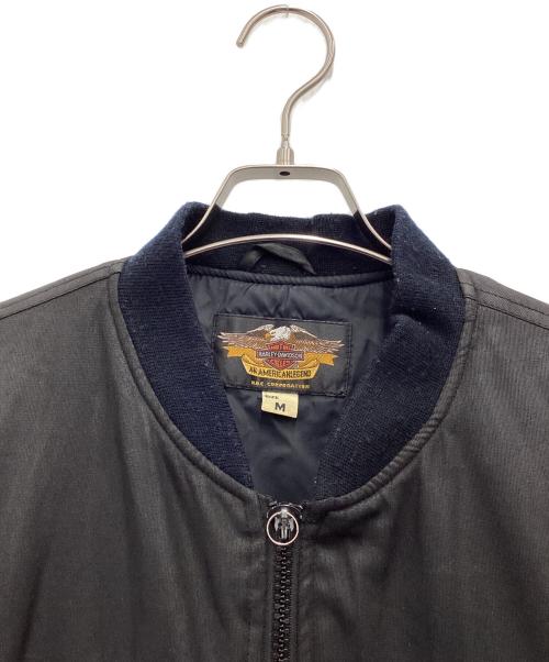 HARLEY-DAVIDSON（ハーレーダビッドソン）HARLEY-DAVIDSON (ハーレーダビッドソン) ブルゾン ブラック サイズ:SIZE Mの古着・服飾アイテム