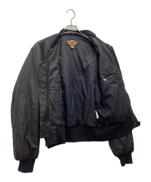 HARLEY-DAVIDSON（ハーレーダビッドソン）HARLEY-DAVIDSON (ハーレーダビッドソン) ブルゾン ブラック サイズ:SIZE Mの古着・服飾アイテム