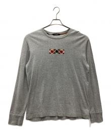 BLACK LABEL CRESTBRIDGE（ブラックレーベル クレストブリッジ）の古着「長袖カットソー」｜グレー