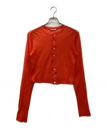 AURALEE（オーラリー）の古着「薄手カーディガン」｜オレンジ