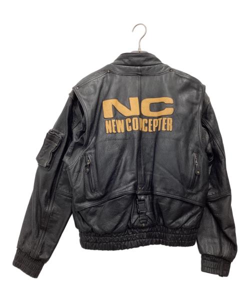 KADOYA new concepter（カドヤ ニューコンセプター）KADOYA NEW CONCEPTER (カドヤ ニューコンセプター) レザージャケット ブラック サイズ:SIZE Mの古着・服飾アイテム