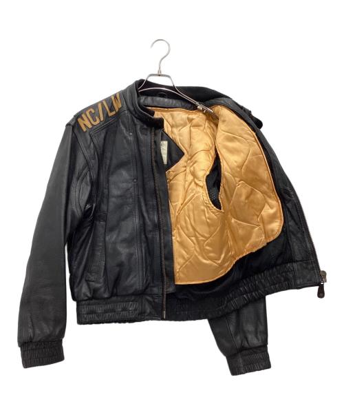 KADOYA new concepter（カドヤ ニューコンセプター）KADOYA NEW CONCEPTER (カドヤ ニューコンセプター) レザージャケット ブラック サイズ:SIZE Mの古着・服飾アイテム