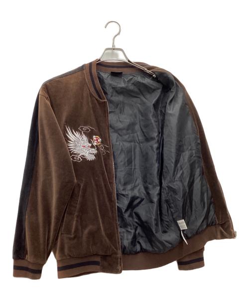 BULLET NOISE（バレットノイズ）BULLET NOISE (バレットノイズ) スカジャン ブラウン サイズ:SIZE Lの古着・服飾アイテム