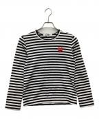 PLAY COMME des GARCONSプレイコムデギャルソン）の古着「長袖Tシャツ」｜ホワイト