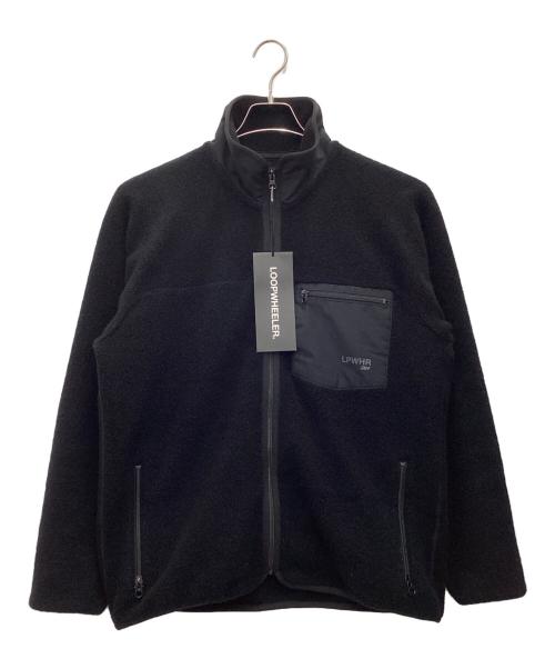 LOOPWHEELER（ループウィラー）LOOPWHEELER (ループウィラー) ウール吊りパイルシープフリース 25AWジャケット ブラック サイズ:SIZE Lの古着・服飾アイテム