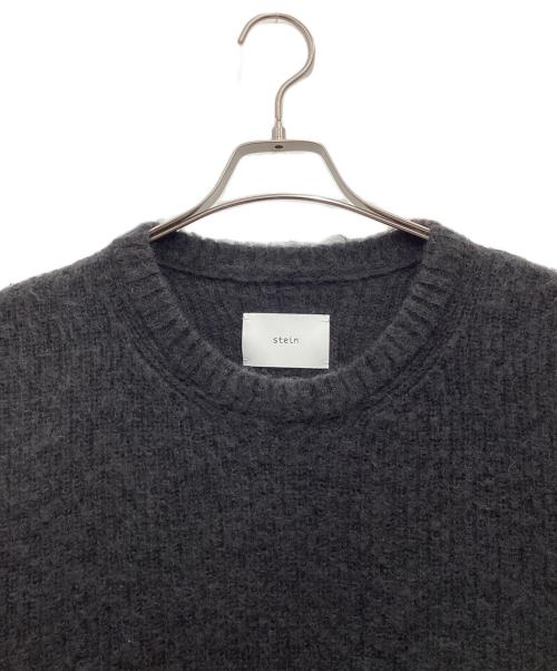 stein（シュタイン）stein (シュタイン) 厚手ニット BI COLOR RIB SUPER KID MOHAIR LS グレー サイズ:SIZE Sの古着・服飾アイテム