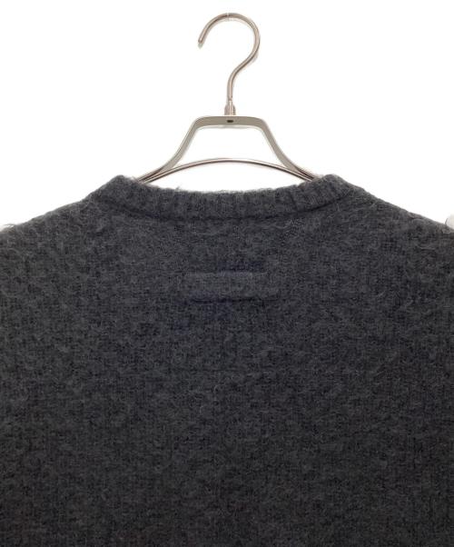 stein（シュタイン）stein (シュタイン) 厚手ニット BI COLOR RIB SUPER KID MOHAIR LS グレー サイズ:SIZE Sの古着・服飾アイテム
