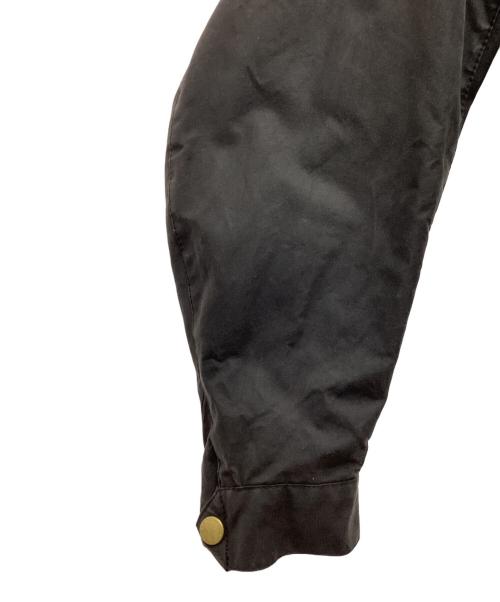 Barbour（バブアー）Barbour (バブアー) Beacon jacket オイルドジャケット ENGLAND製 90S 裏地赤チェック ベルト付き ブラック サイズ:SIZE 40の古着・服飾アイテム