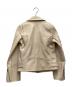 beautiful people (ビューティフルピープル) ダブルライダースジャケット ベージュ サイズ:SIZE 140cm：12000円