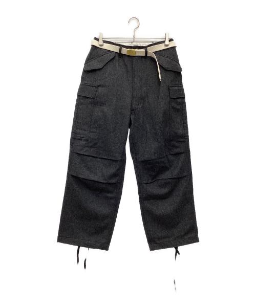 MASTER&CO.（マスターアンドコー）MASTER&CO. (マスターアンドコー) ウールカーゴパンツ グレー サイズ:SIZE Sの古着・服飾アイテム
