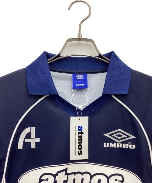 ATMOS（アトモス）atmos (アトモス) UMBRO (アンブロ) LS SOCCER JERSEY ゲームシャツ ネイビー サイズ:SIZE Lの古着・服飾アイテム