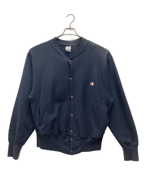 Champion（チャンピオン）Champion (チャンピオン) スナップカーディガン  90's リバースウィーブ ネイビー サイズ:SIZE Mの古着・服飾アイテム