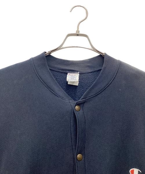 Champion（チャンピオン）Champion (チャンピオン) スナップカーディガン  90's リバースウィーブ ネイビー サイズ:SIZE Mの古着・服飾アイテム