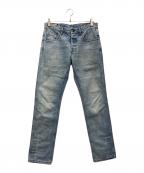 GUCCIグッチ）の古着「デニムパンツ シェリーライン」｜スカイブルー